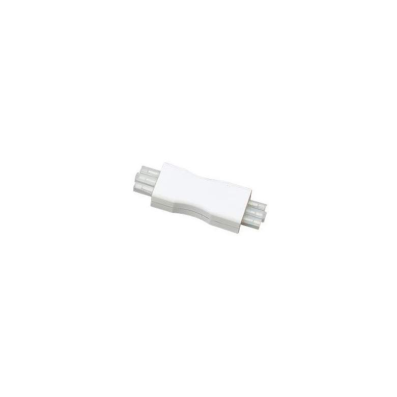 Image 1 White 1 inch Wide Male to Male Flush Connector