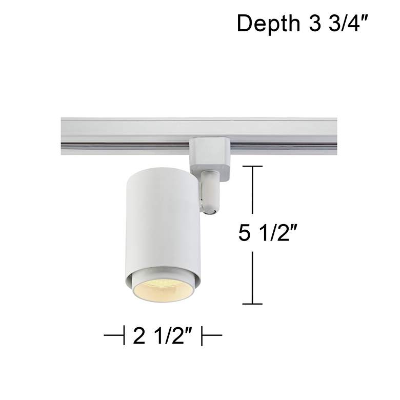 Image 5 White 10 Watt LED Cylinder Track Head for Juno Systems more views