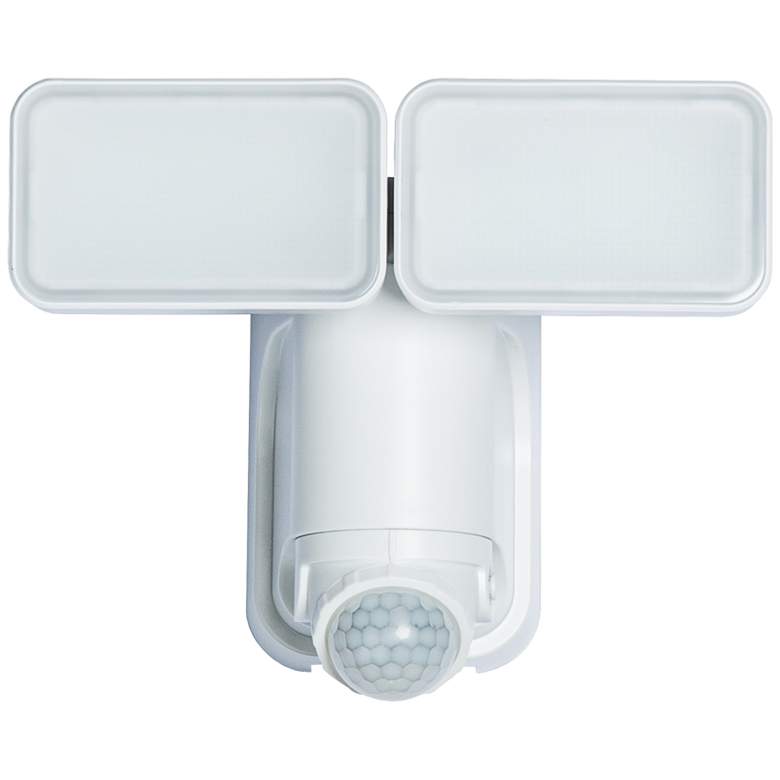 Image 1 White 1000 Lumen Motion-Activated Solar LED Security Light