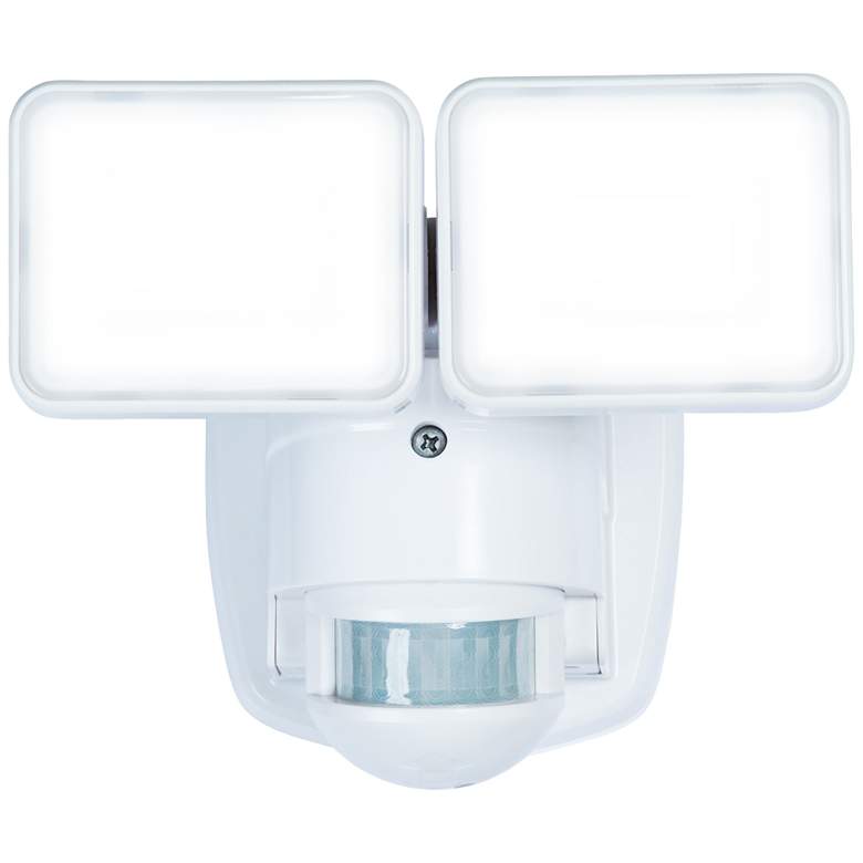 Black 1250 Lumen Motion-Activated LED Security Light - #14G87 | Lamps Plus