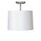White 14" Wide Easthaven Brushed Nickel LED Ceiling Light