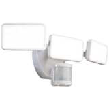 White 2500 Lumen Motion-Activated 3-Lamp LED Security Light