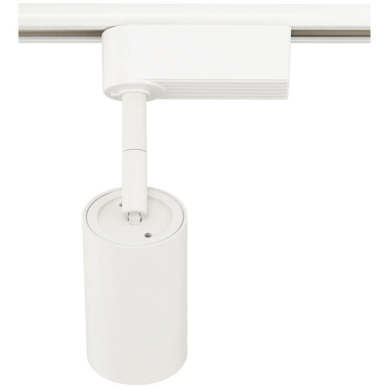 Image 4 White 3 1/2"W Dimmable 8W LED Lightolier Cylinder Track Head more views