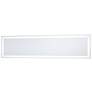 White 30" x 6 3/4" Rectangular LED Backlit Wall Mirror