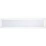 White 36" x 6 3/4" Rectangular LED Backlit Wall Mirror