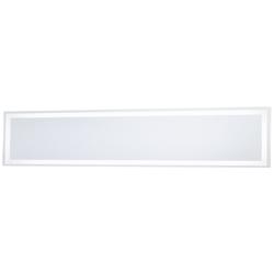 White 36&quot; x 6 3/4&quot; Rectangular LED Backlit Wall Mirror