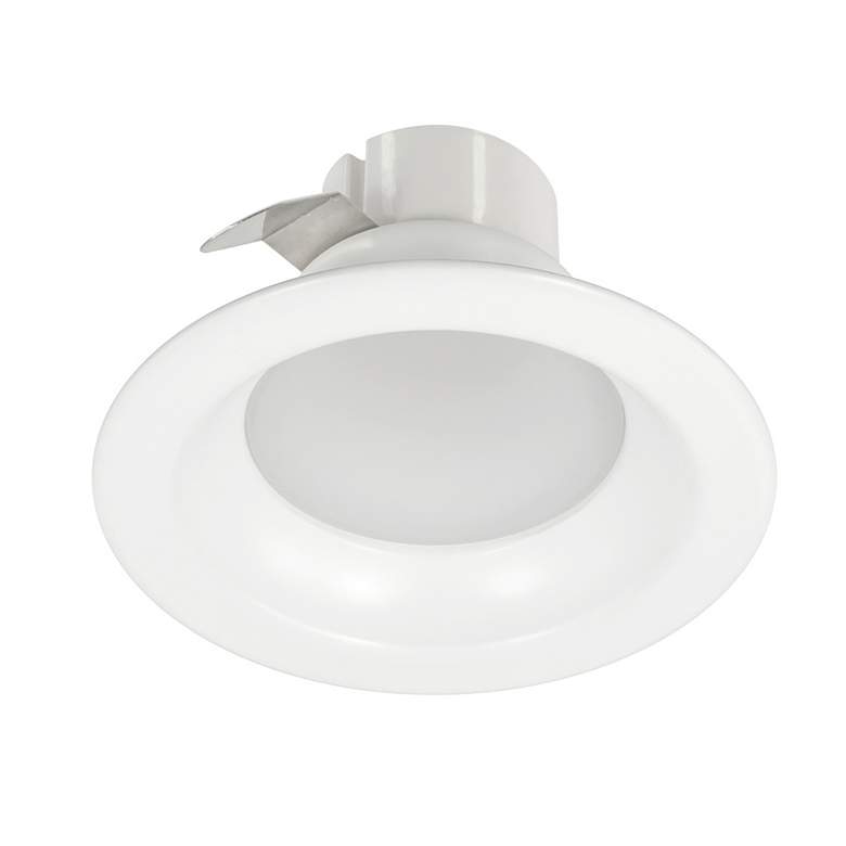 Image 1 White 4" Round 9 Watt Dimmable LED Retrofit Trim