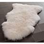Thumbnail2 of White 4'x6' Sheepskin Rug SHS121A