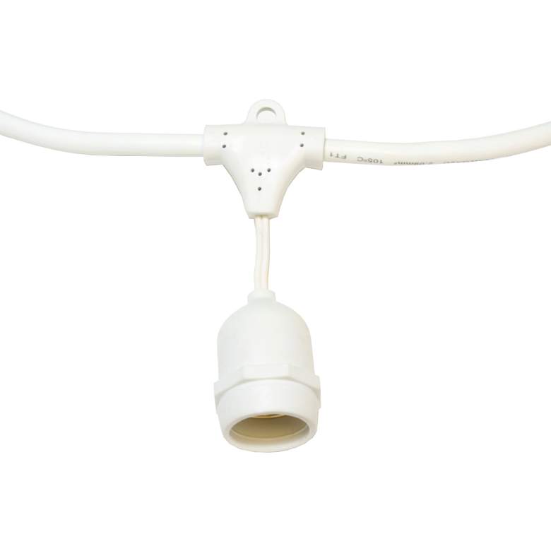Image 1 White 48-Foot 24-Light DIY Suspended Light Kit