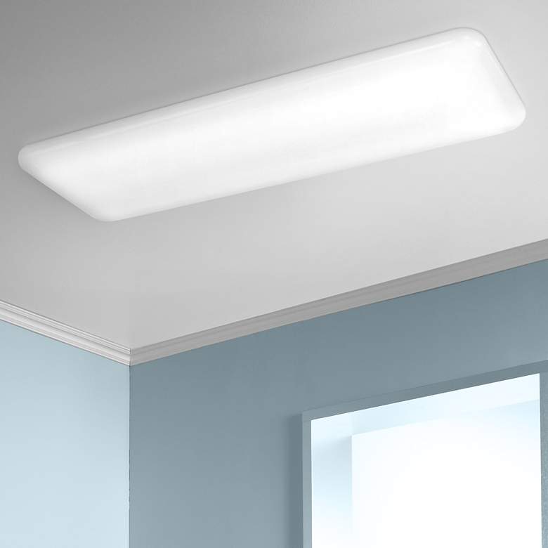 Image 1 White 51 1/4" Long Flushmount Ceiling Light by Minka Lavery