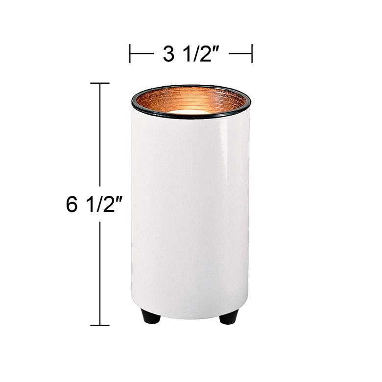 Image 6 White 6 1/2" High Mini Accent Can Spot Lights Set of 2 more views