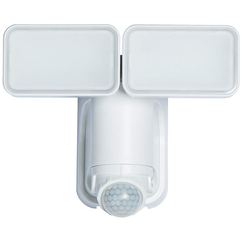Image 1 White 600 Lumen Motion-Activated Solar LED Security Light