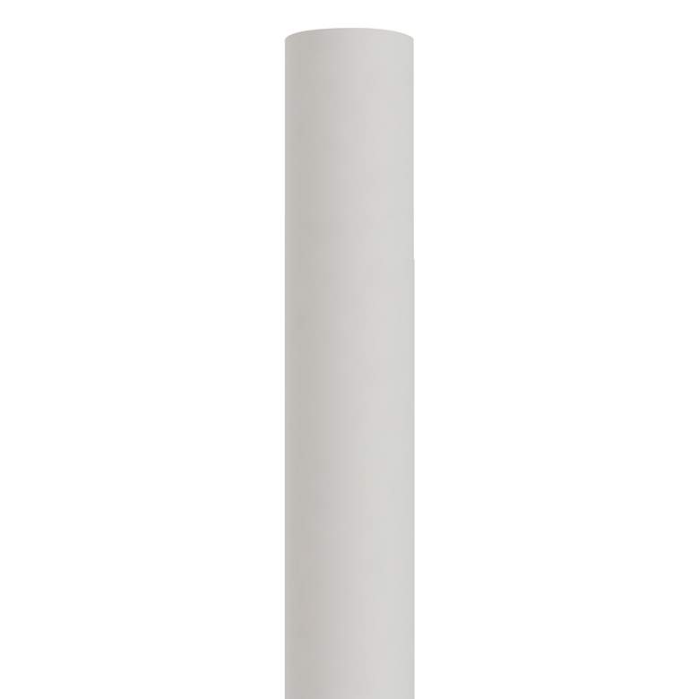 Image 1 White 84" High Metal Outdoor Direct Burial Lamp Post