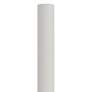 White 84" High Metal Outdoor Direct Burial Lamp Post