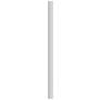 White 84" High Metal Outdoor Direct Burial Lamp Post
