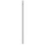 White 84" High Outdoor Direct Burial Lamp Post with Outlet