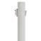 White 84" High Outlet Dusk-to-Dawn Direct Burial Lamp Post