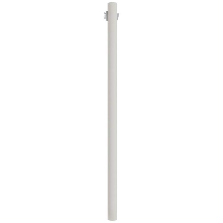 Image 2 White 84" High Outlet Dusk-to-Dawn Direct Burial Lamp Post more views