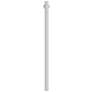 White 84" High Outlet Dusk-to-Dawn Direct Burial Lamp Post