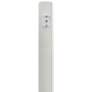 White 96" High Dusk-to-Dawn Direct Burial Lamp Post