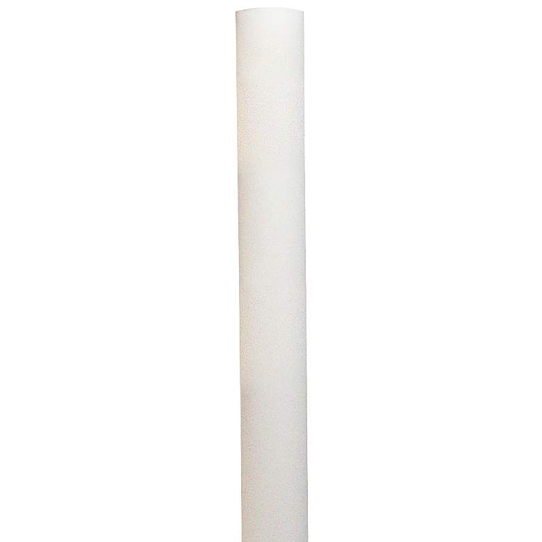 Image 1 White 96" High Metal Outdoor Direct Burial Lamp Post