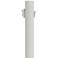 White 96" High Outlet Dusk-to-Dawn Direct Burial Lamp Post