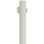 White 96" High Outlet Dusk-to-Dawn Direct Burial Lamp Post