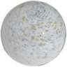 White and Gold Fleck 4" Wide Decorative Orb