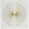 White and Gold Thread Orb 23 3/4" Square Shadow Box Wall Art
