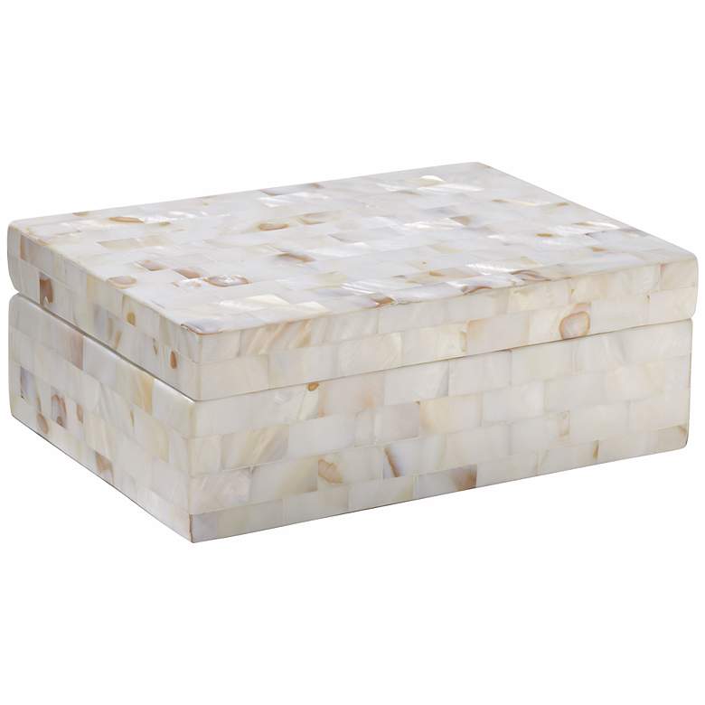 Image 1 White and Pink Mother of Pearl Box