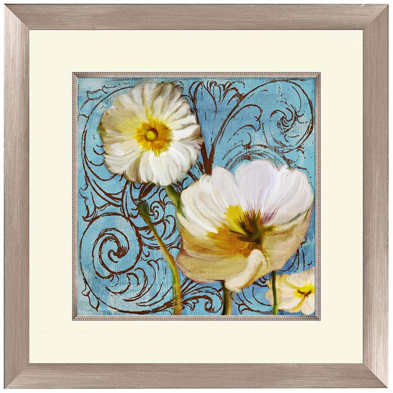 Image 1 White and Yellow Flowers II 18 1/2 inch Wide Wall Art