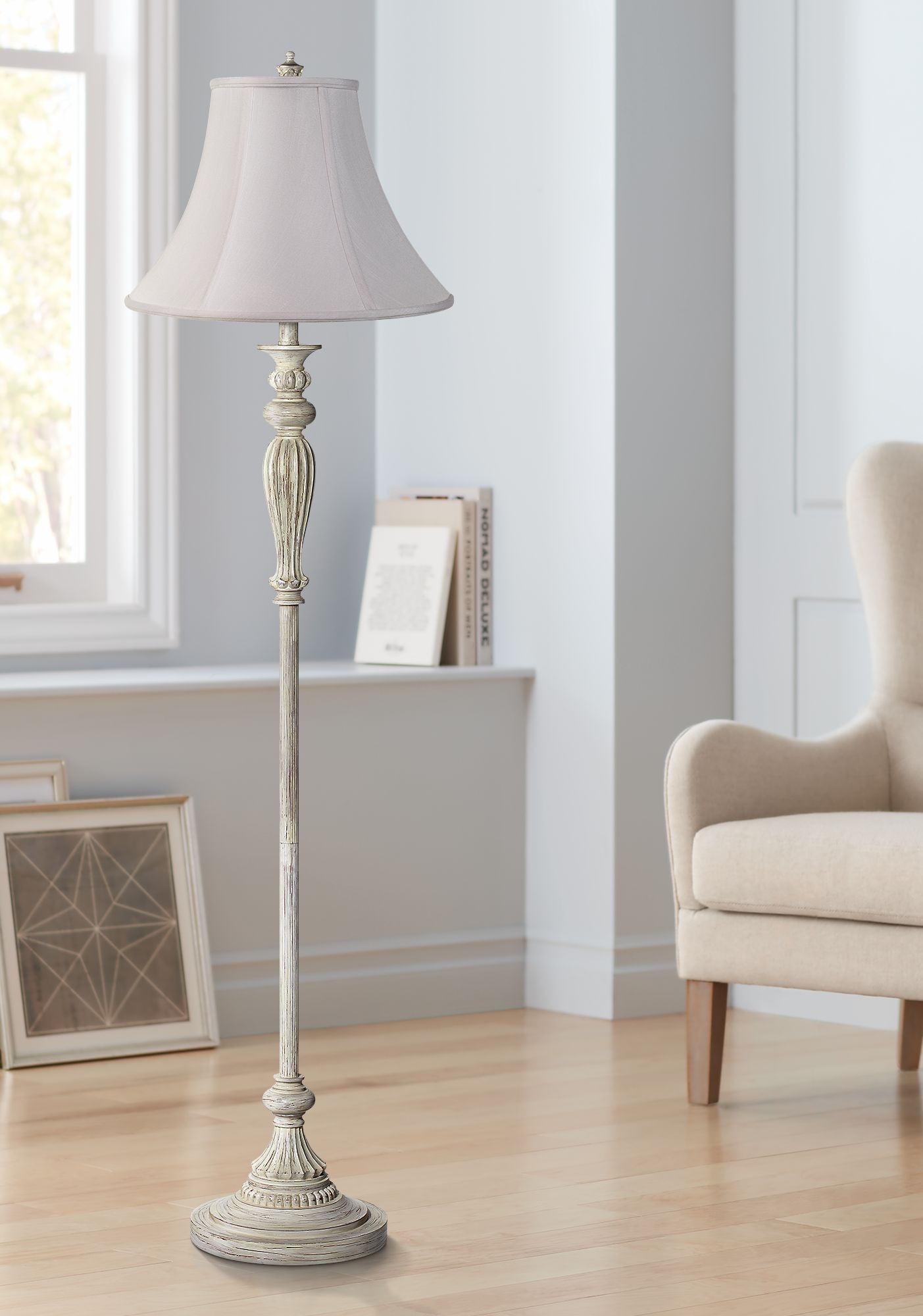 floor lamp with bell shade