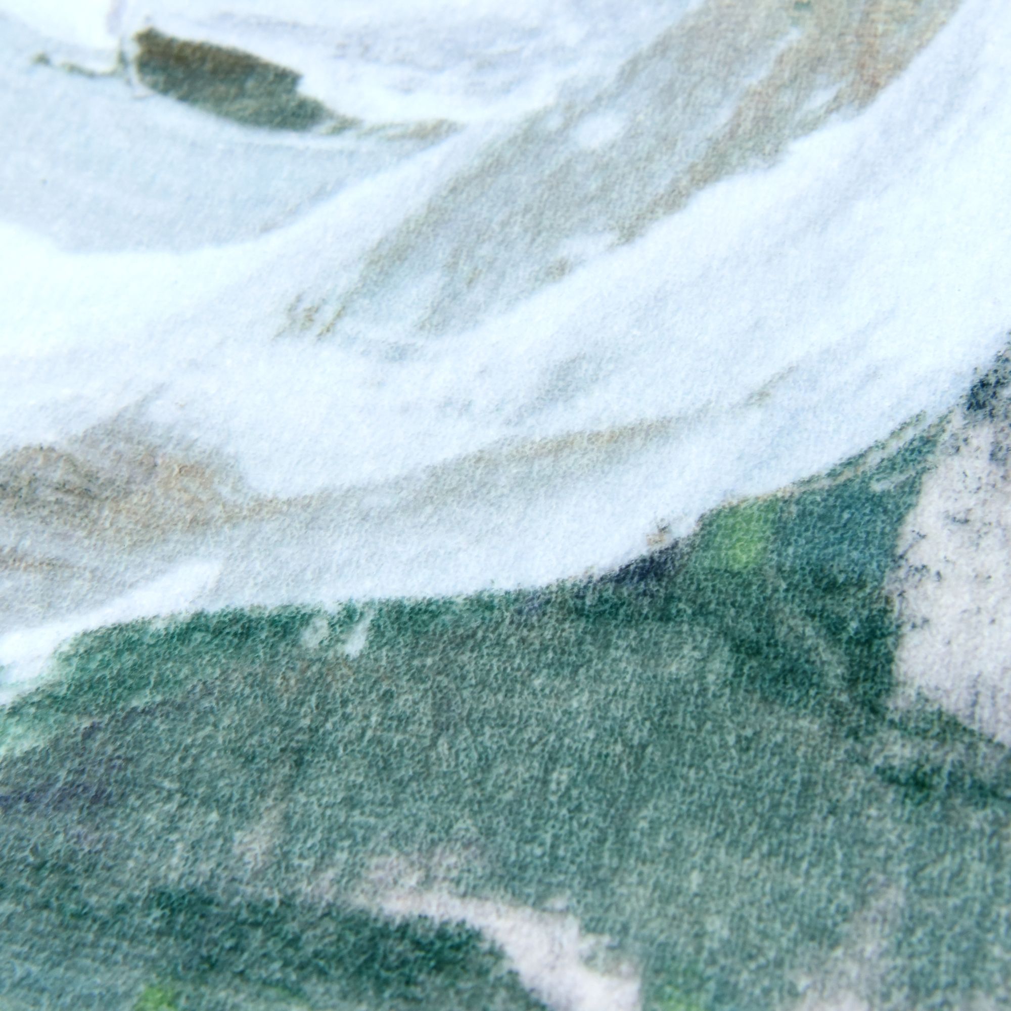 Image 3 White Bouquet of Florals II Washable Art Area Rug size 8'x10' more views