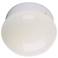 White Bowl 7 1/2"  Wide Ceiling Light Fixture