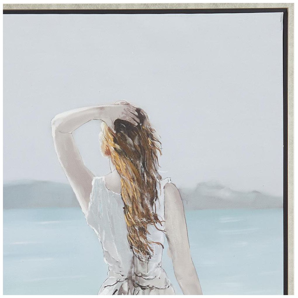 Image 7 White Canvas Coastal Framed Wall Art, 36" x 1" x 47" more views