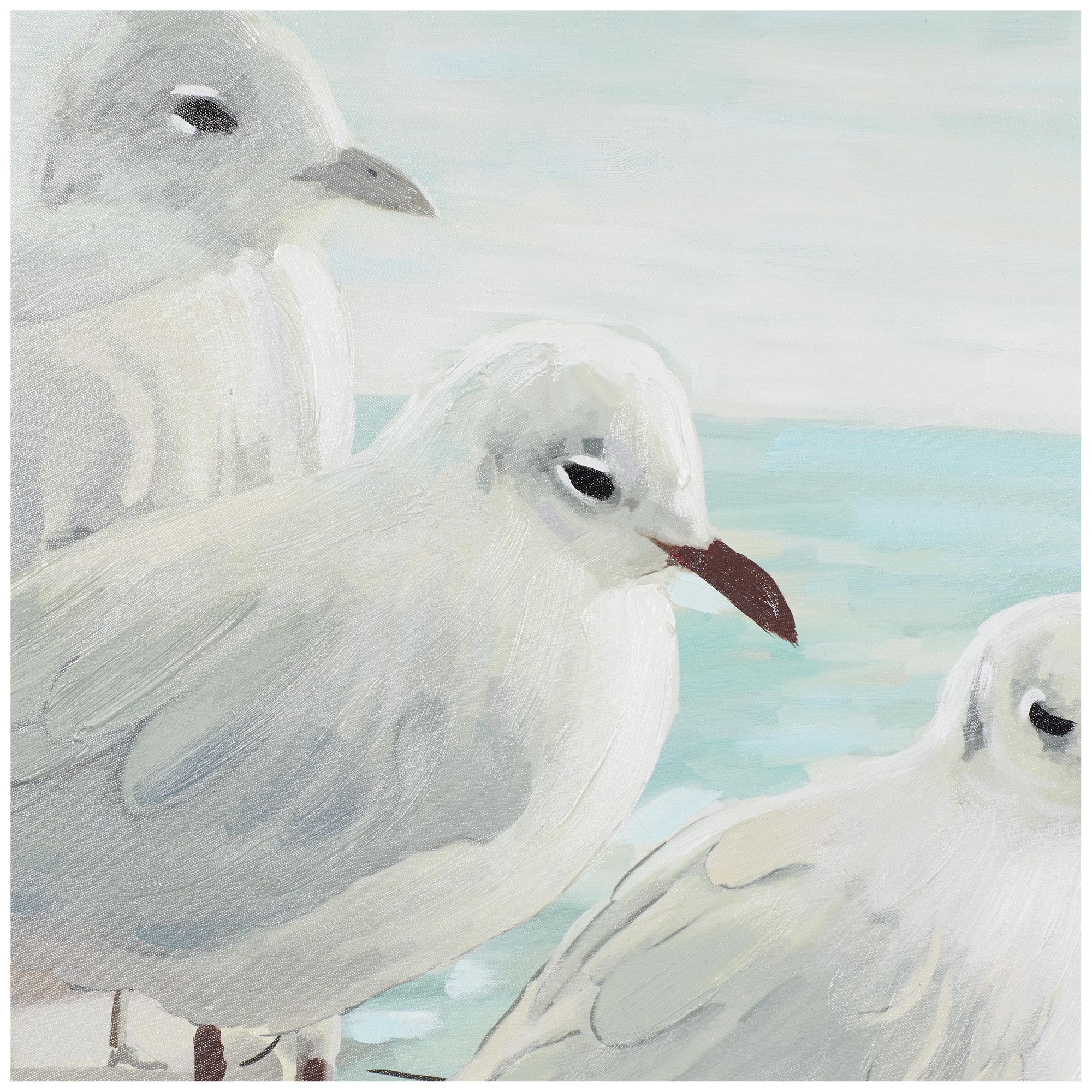 Image 3 White Canvas Coastal Framed Wall Art, 36" x 2" x 47" more views