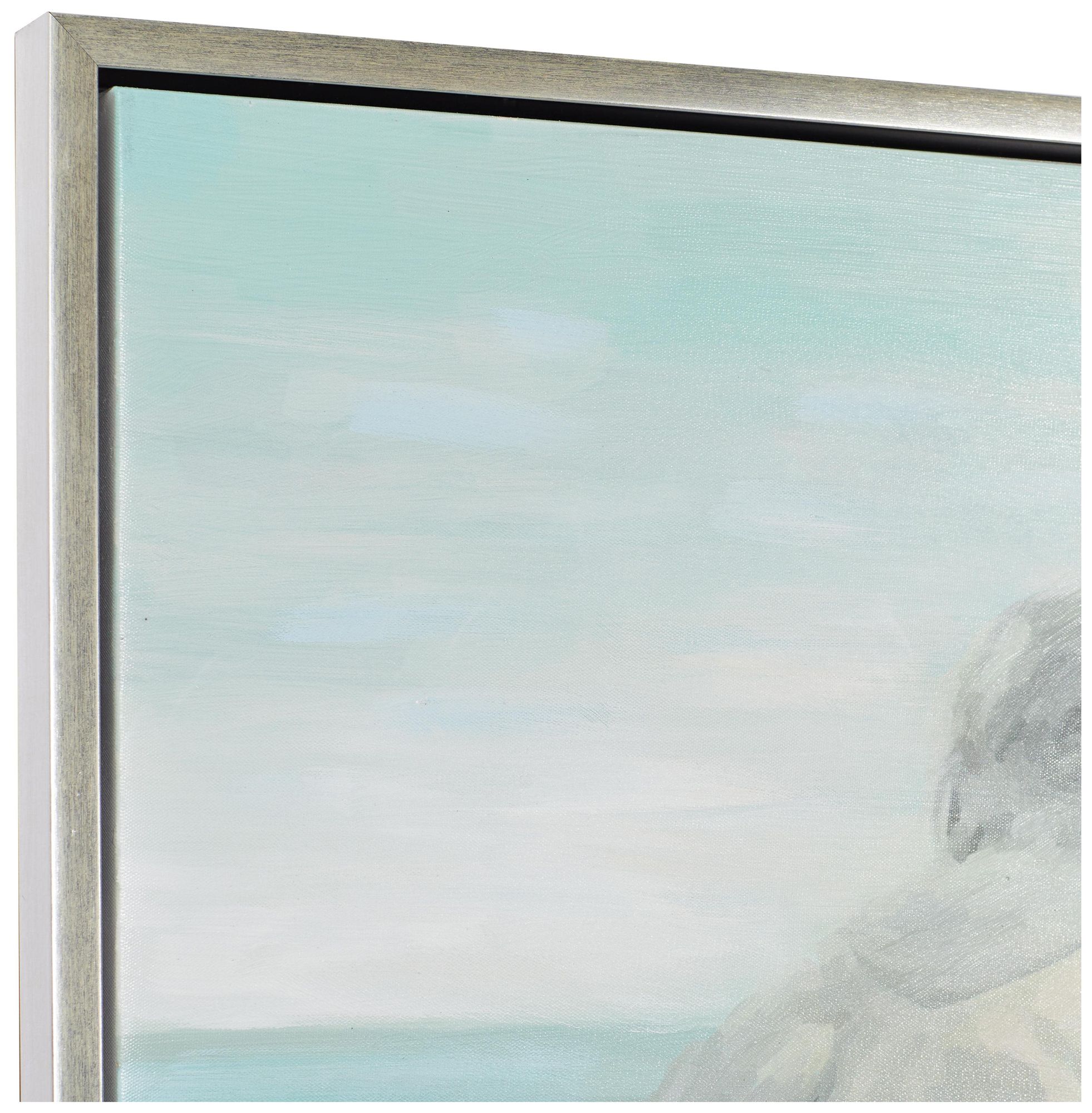 Image 4 White Canvas Coastal Framed Wall Art, 36" x 2" x 47" more views