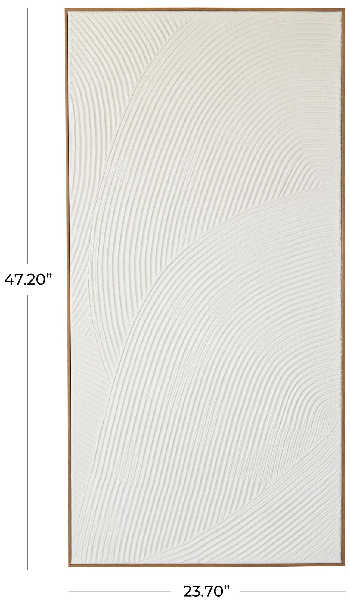 Image 6 White Canvas Contemporary Framed Wall Art, 24" x 2" x 47" more views