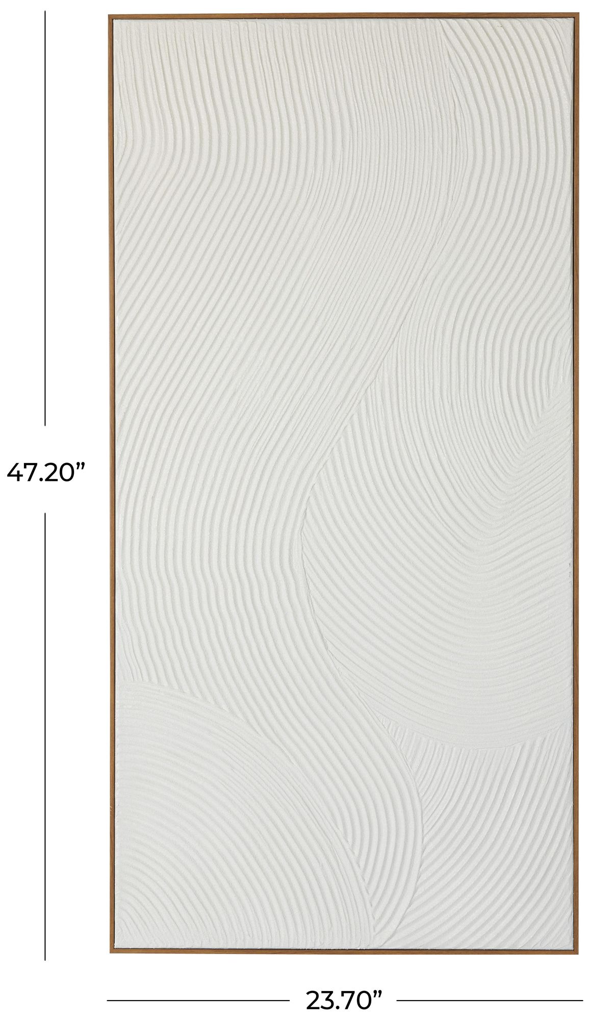 Image 6 White Canvas Contemporary Framed Wall Art, 24" x 2" x 47" more views