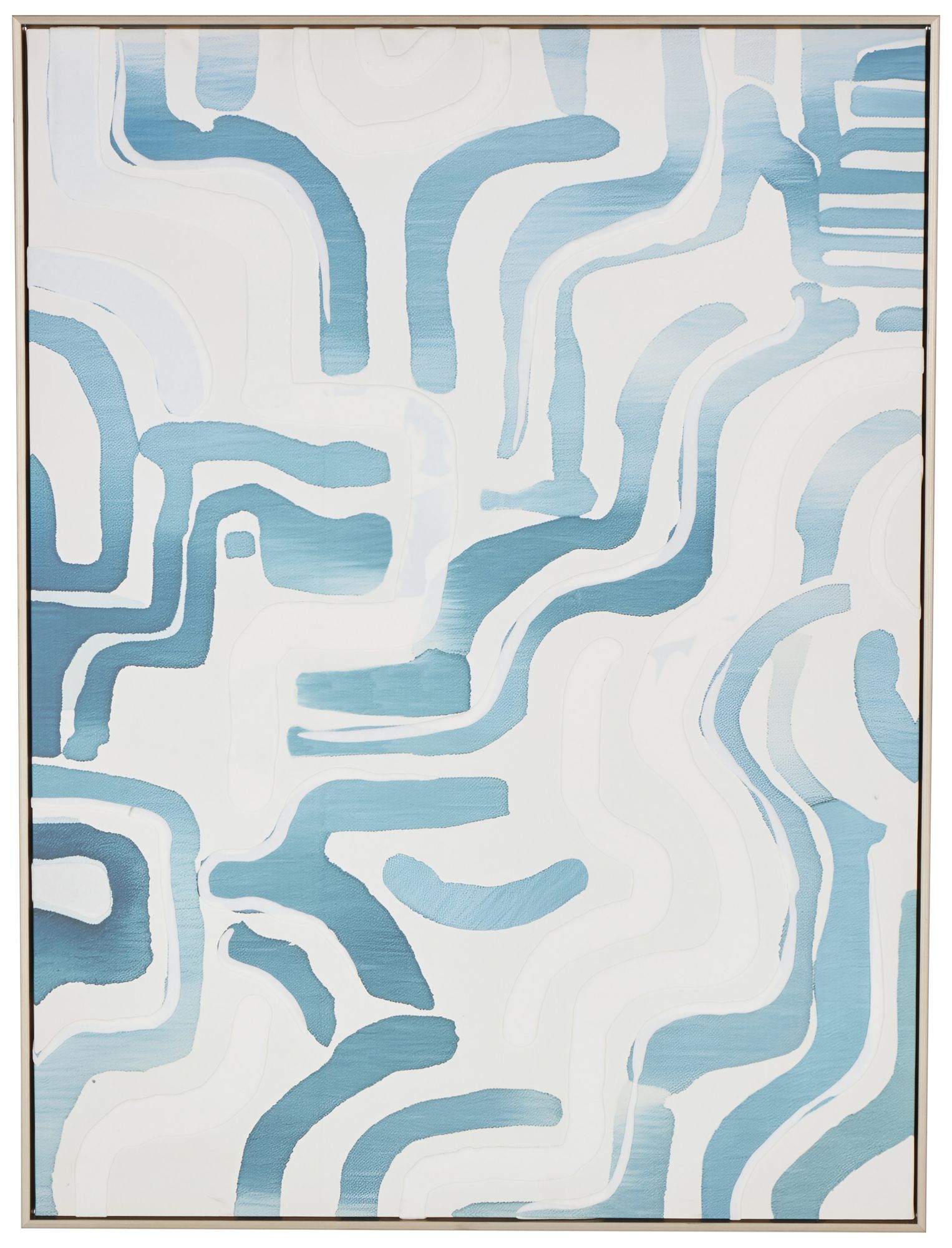 Image 2 White Canvas Contemporary Framed Wall Art, 30" x 2" x 40"