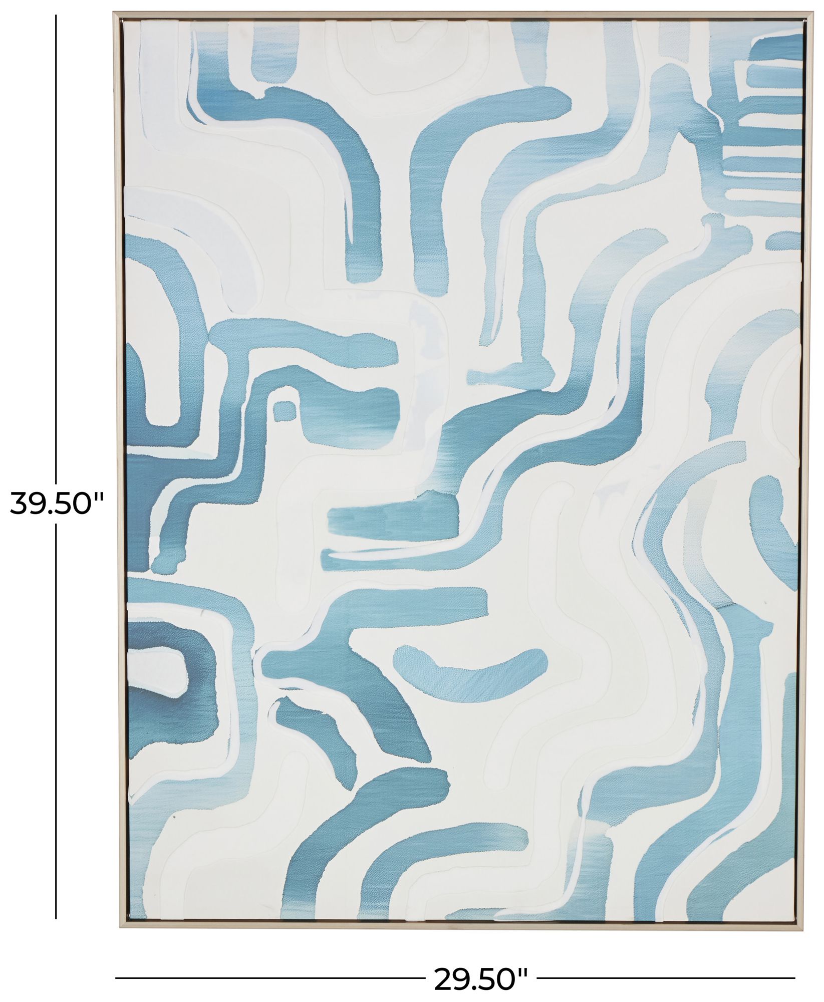 Image 7 White Canvas Contemporary Framed Wall Art, 30" x 2" x 40" more views