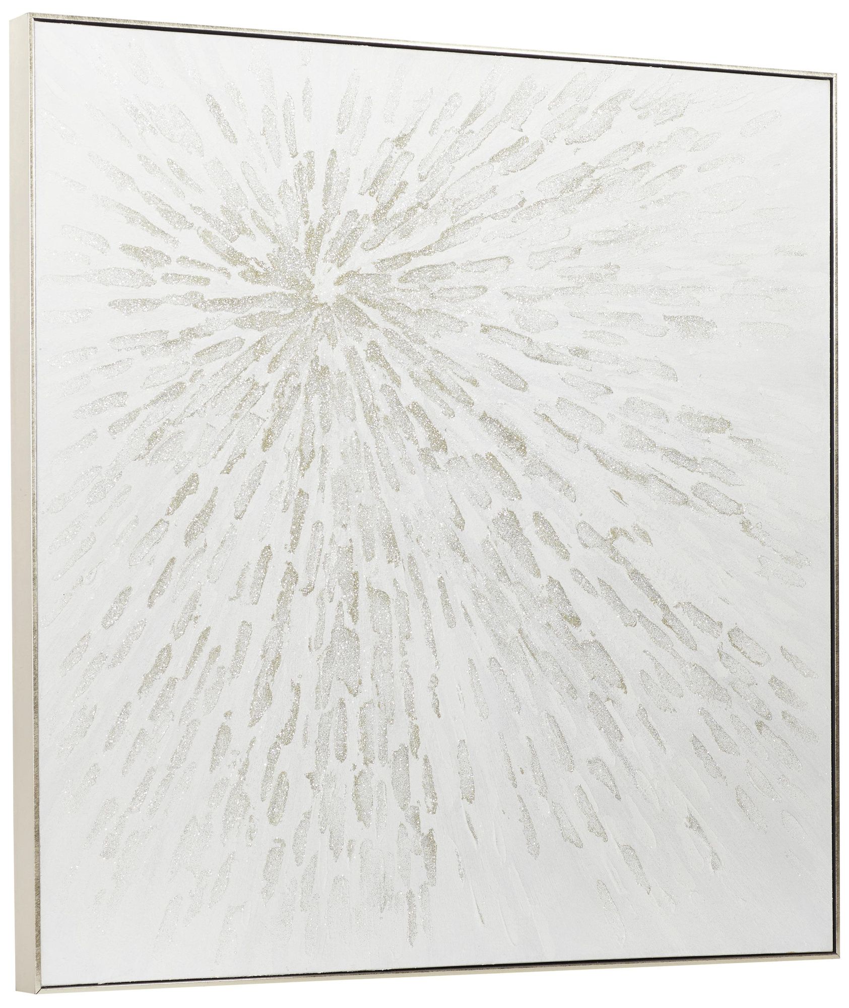 Image 6 White Canvas Contemporary Framed Wall Art, 39" x 2" x 39" more views