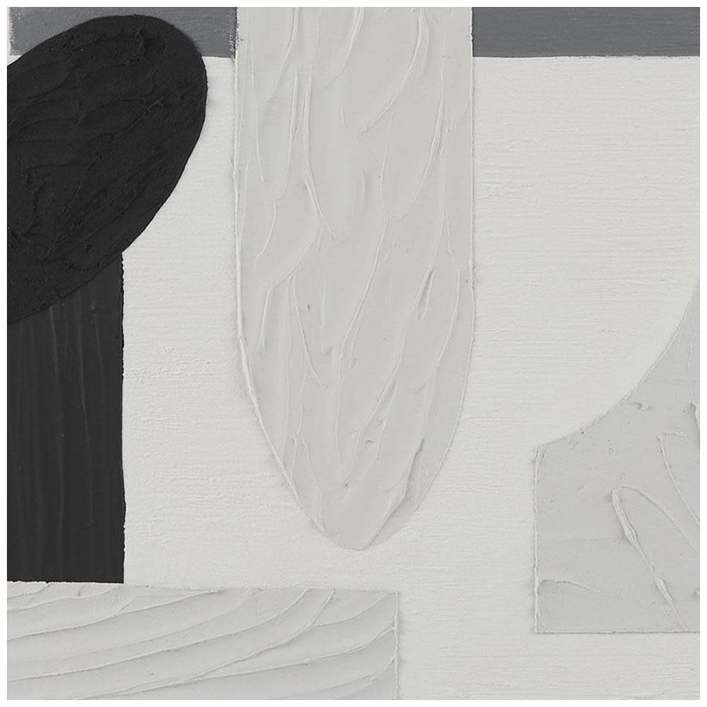 White Canvas Contemporary Framed Wall Art, 40" x 1" x 59"