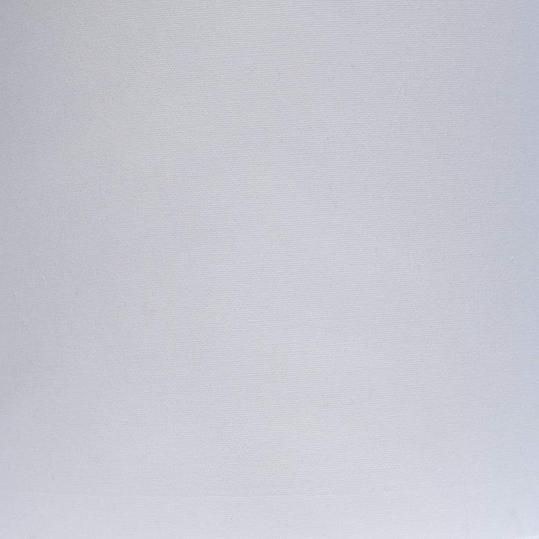White Canvas Drum Lamp Shade 10x12x10 (Spider) more views
