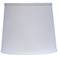 White Canvas Drum Lamp Shade 12x14x11 (Spider)