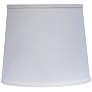 White Canvas Drum Lamp Shade 8x10x9 (Spider)