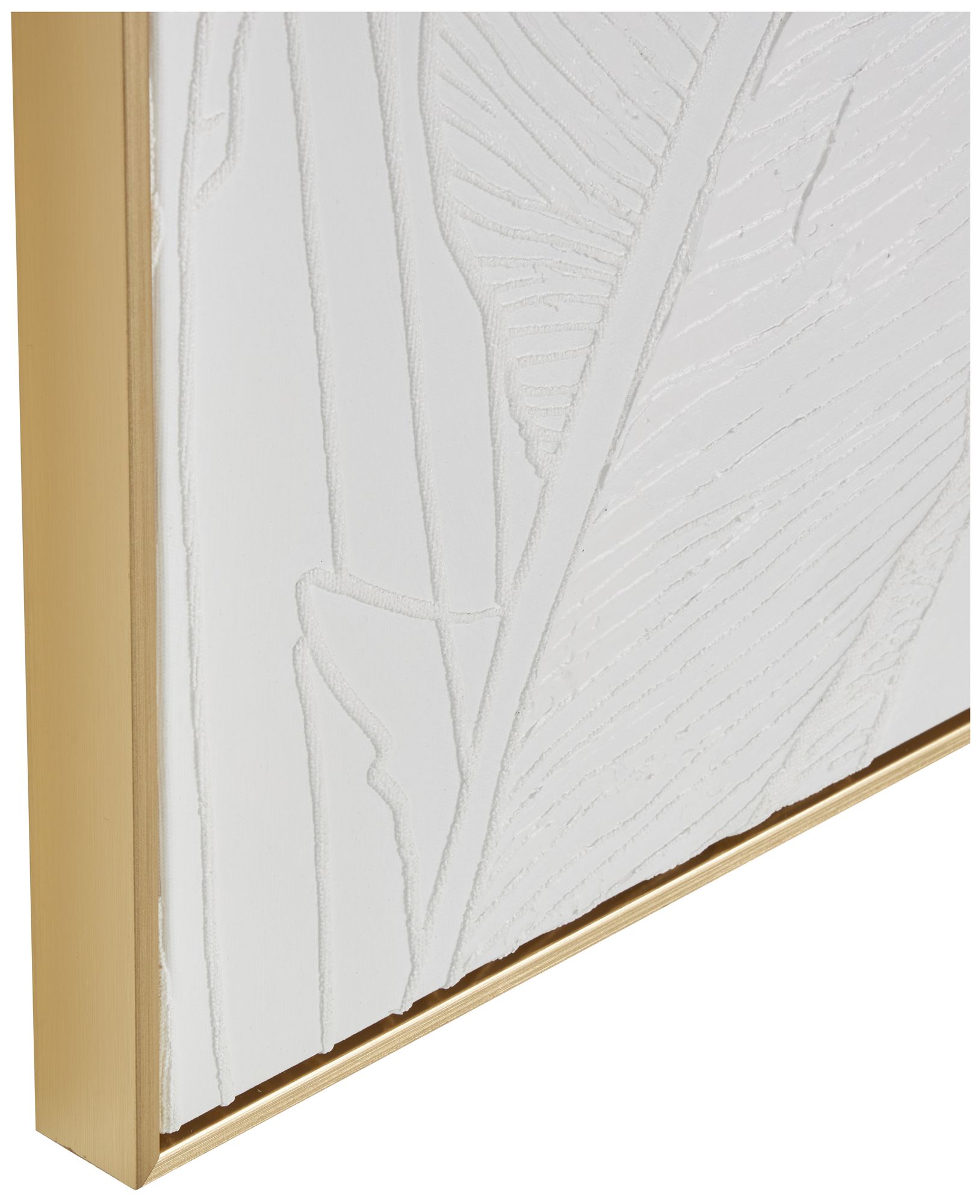 Image 3 White Canvas Modern Framed Wall Art, 30" x 2" x 40" more views