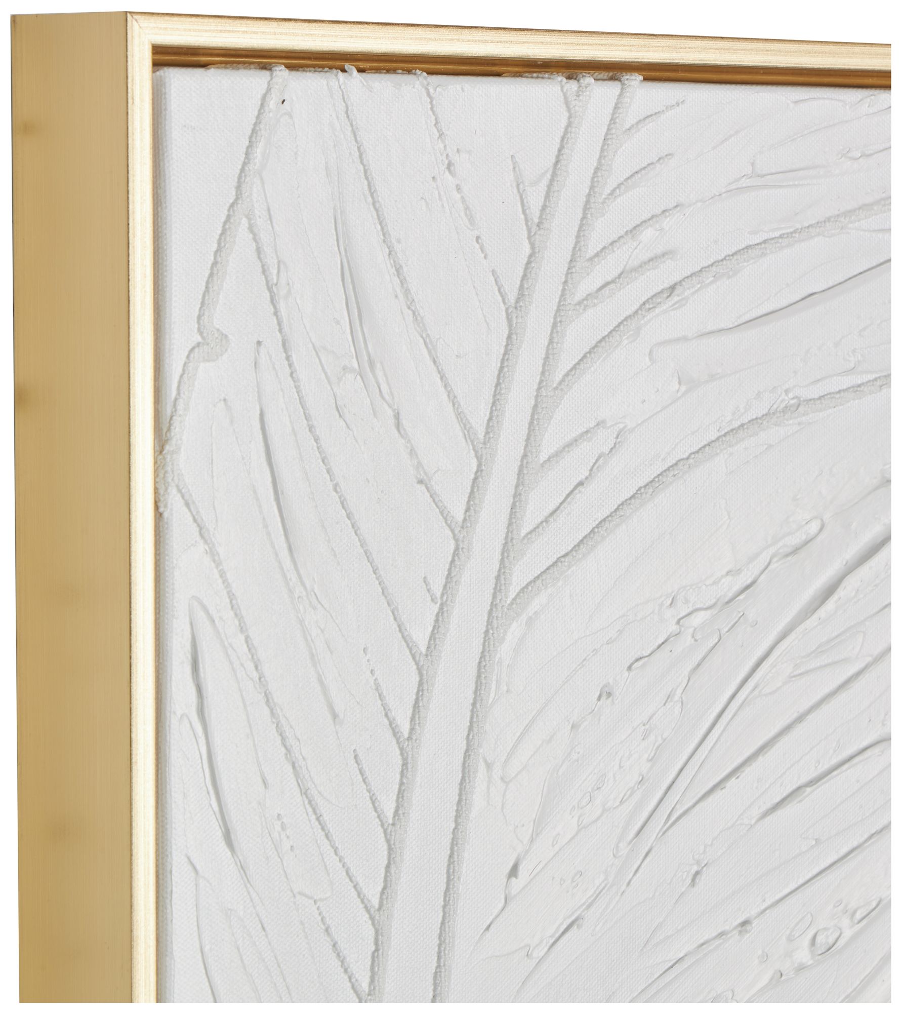 Image 4 White Canvas Modern Framed Wall Art, 30" x 2" x 40" more views