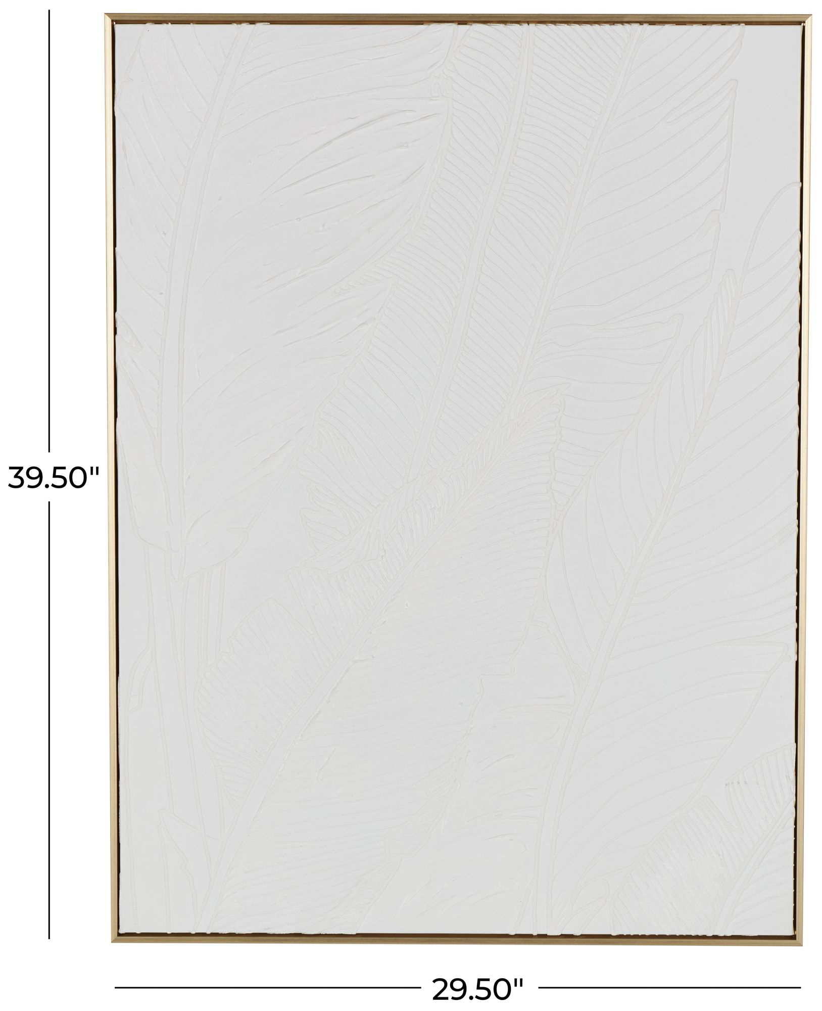 Image 7 White Canvas Modern Framed Wall Art, 30" x 2" x 40" more views