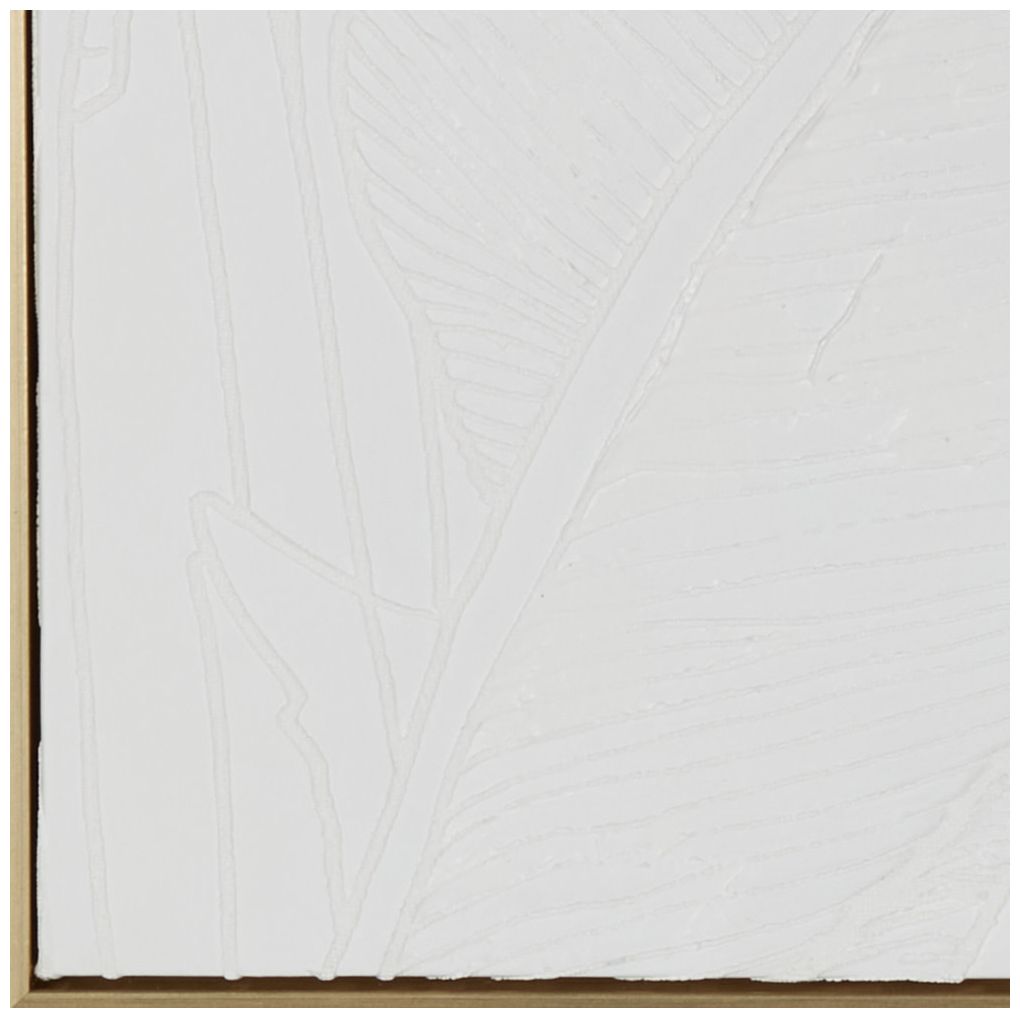 White Canvas Modern Framed Wall Art, 30" x 2" x 40"